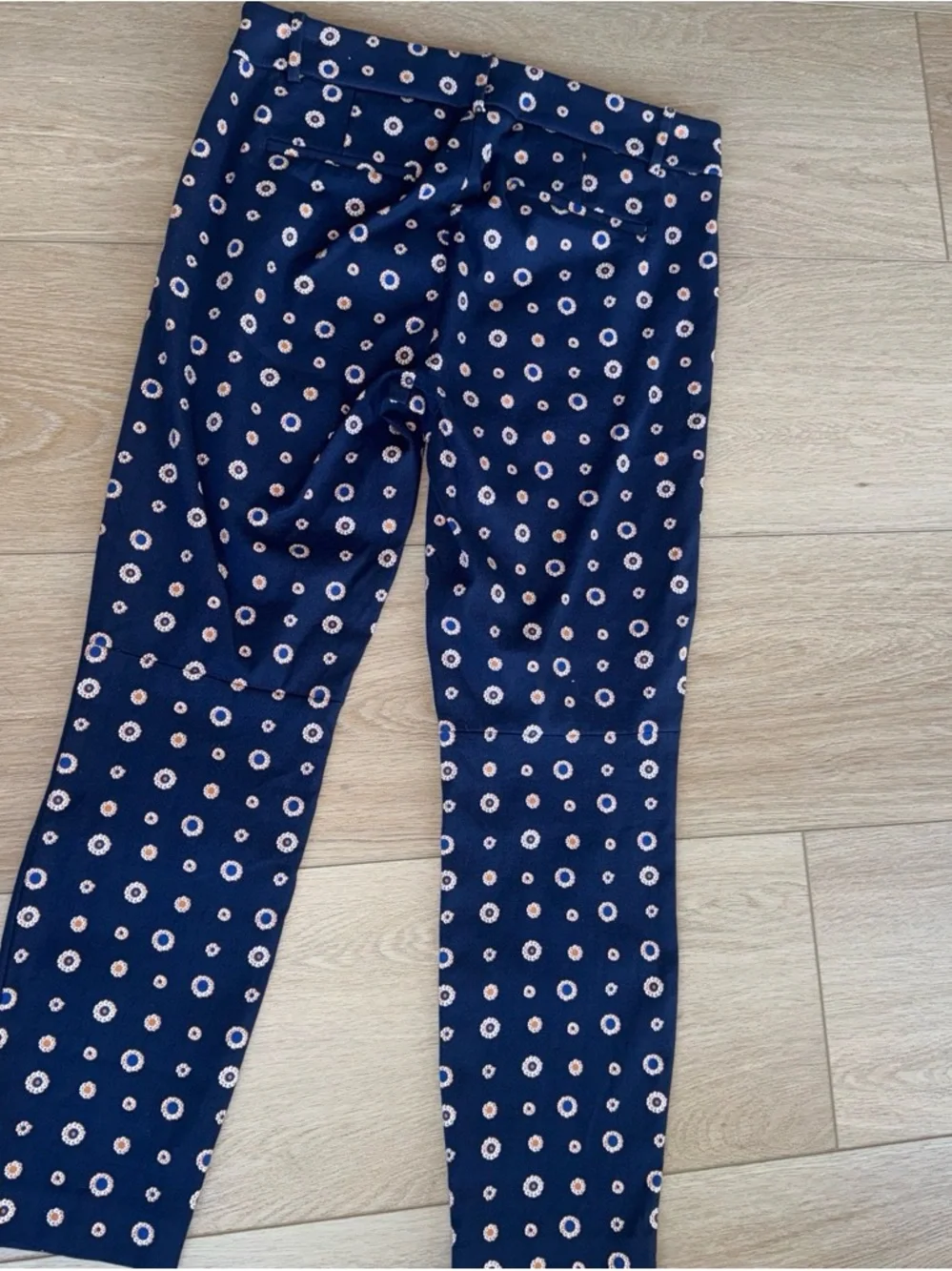 J. Crew Navy Circle-Print Kids Pants